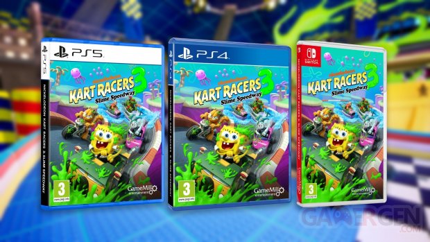 Nickelodeon Kart Racers 3 Slime Speedway boite physique.