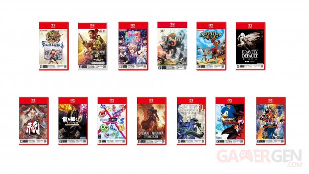 Nintendo Switch 2 Japon Cartes clé de jeu 01 24 04 2025