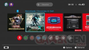 Nintendo Switch interface nouvelle 30 04 2025
