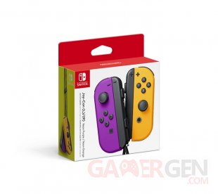 Nintendo Switch Joy Con Violet Orange Néon