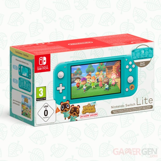 Nintendo Switch Lite pack Animal Crossing New Horizons Méli Mélo Hawaï 05 09 2023