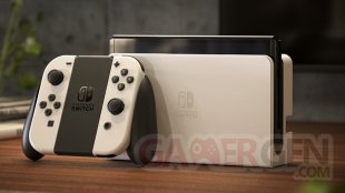 Nintendo Switch modèle OLED 06 7 2021 console hardware blanc 1