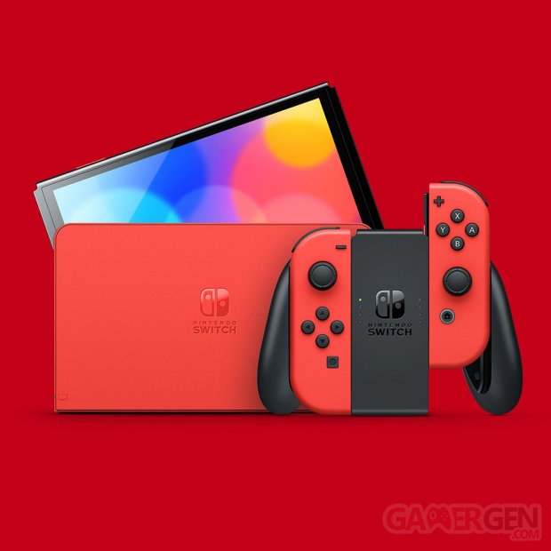 Nintendo Switch – Modèle OLED édition Mario (rouge) (2)