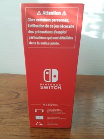 Nintendo Switch OLED unboxing déballage photos 06 06 10 2021