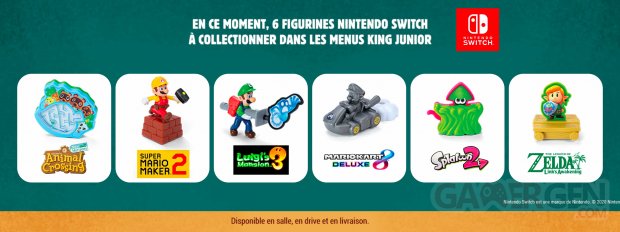 Nintendo Switch X Burger King Figurines à collectionner