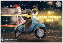 Noël 2022 cartes vœux Spike Chunsoft