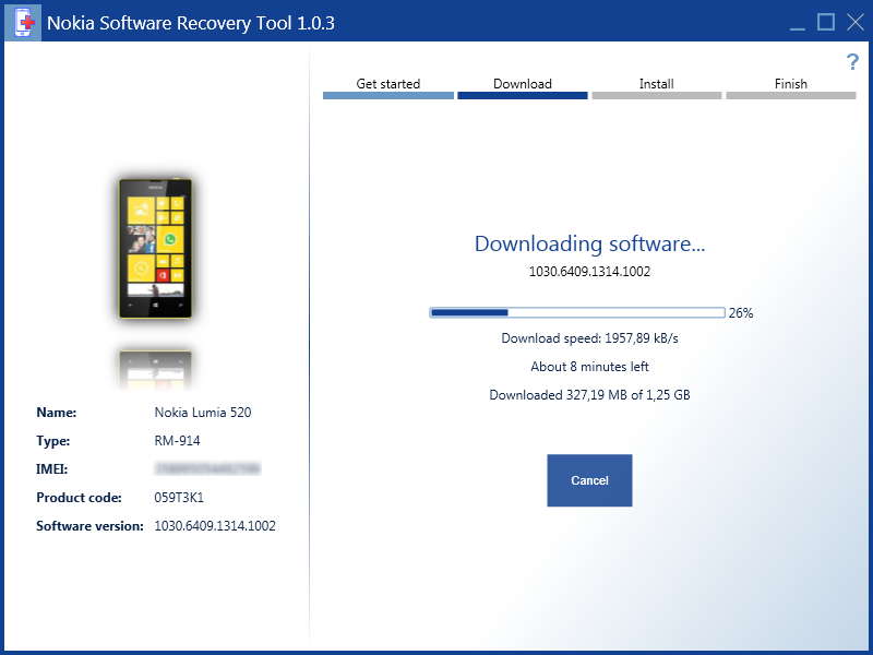 Nokia Software Recovery Tool_5