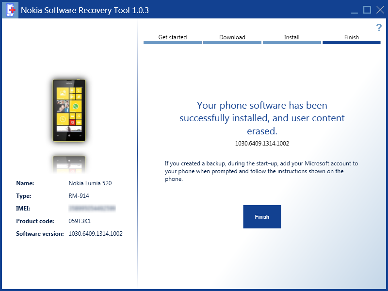 Nokia Software Recovery Tool_9