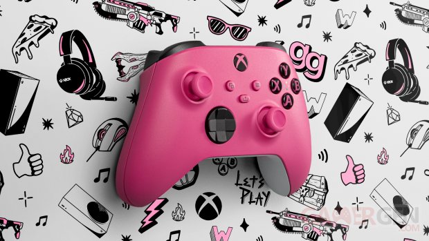 Nouvelle manette sans fil Xbox rose profond deep Pink 1