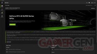 nvidia app driver download and content section