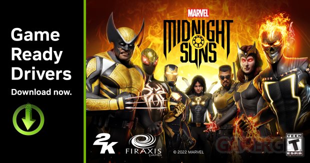 NVIDIA GeForce Game Ready Driver Marvels Midnight Suns keyvisual