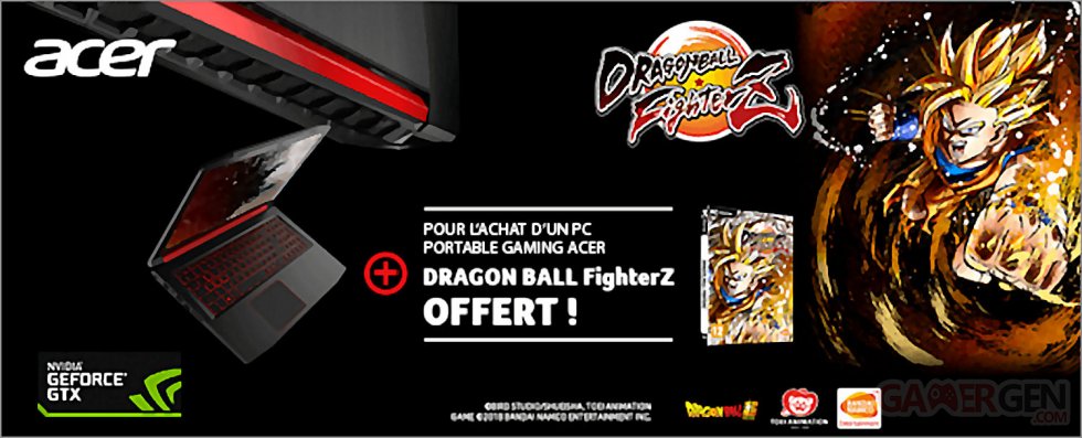 NVIDIA PC Portable Acer Dragon Ball FighterZ image