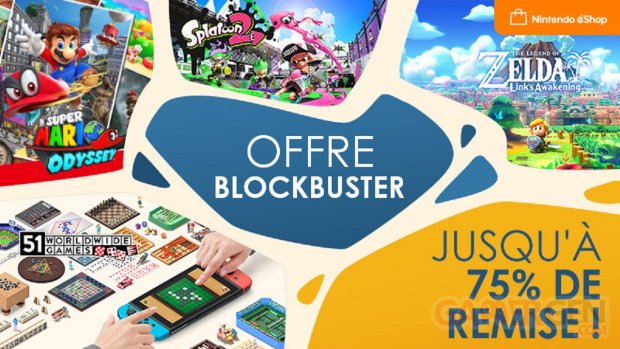 Offre Blockbuster Nintendo eShop Soldes