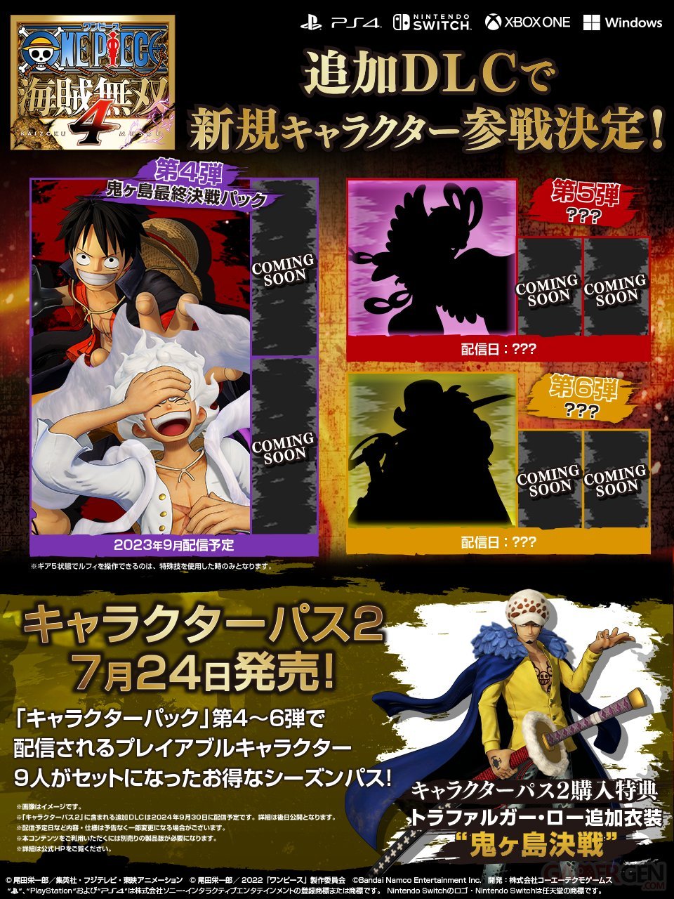 One Piece: Pirate Warriors 4, un Character Pass 2 ajoutant le Gear 5 de ...