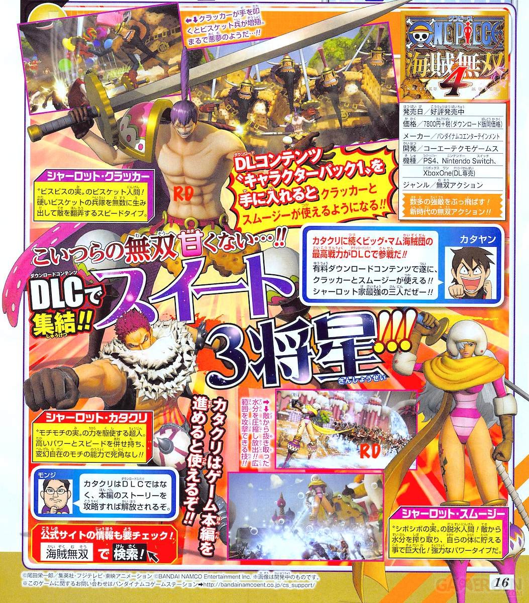 Maj One Piece Pirate Warriors 4 Cracker A Son Tour Annonce En Dlc Gamergen Com
