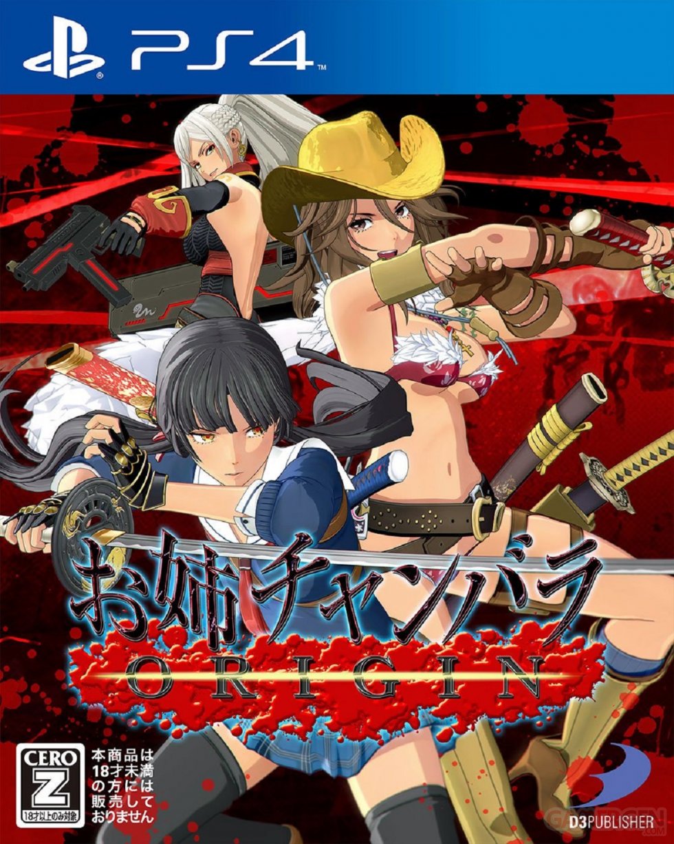 Onechanbara Origin Jaquette Cover PS4 Japon