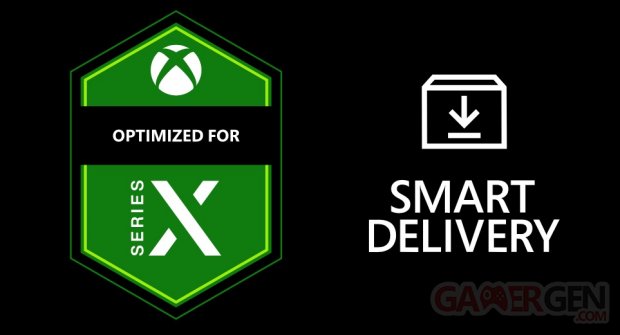Optimized for Xbox Series X Smart Delivery logos badges icones