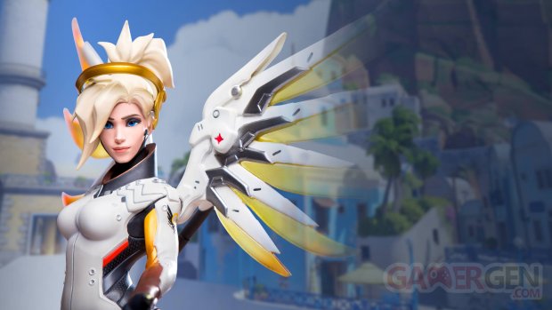 Overwatch Mercy Ange Blizzard Collectibles Statuette (1)