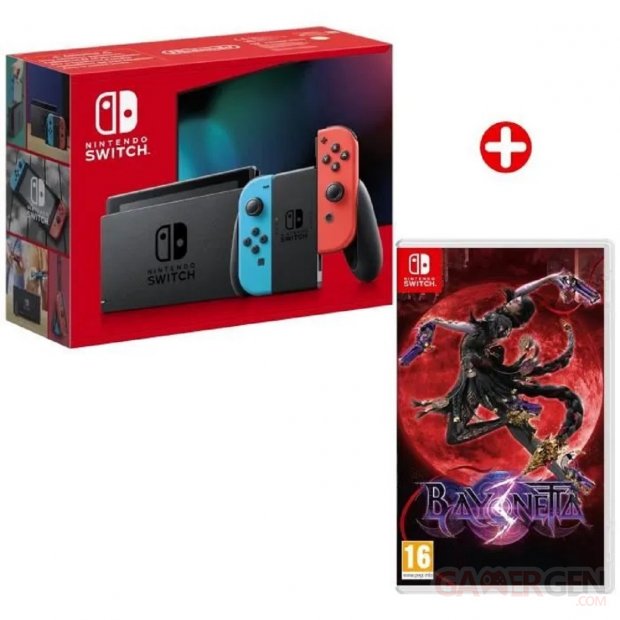 pack nintendo console nintendo switch bayonetta 3