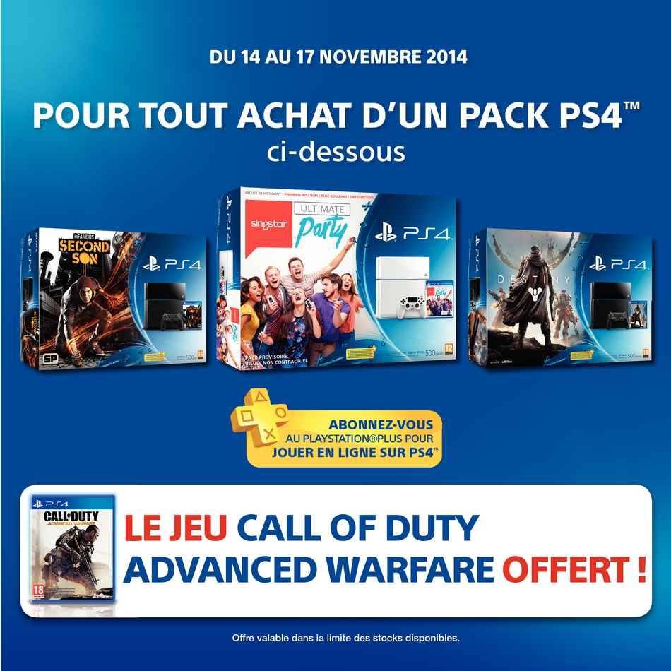 Pack PS4 Auchan bon plan (1)