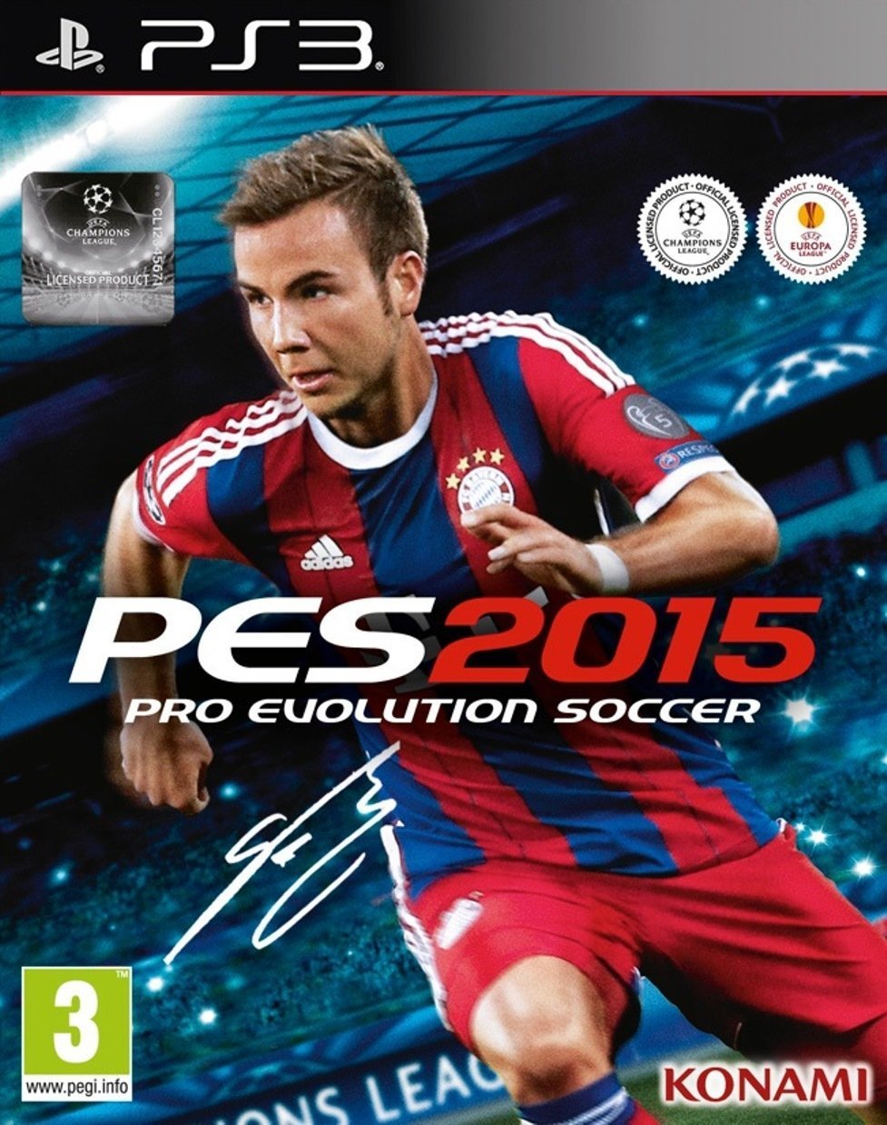 PES 2015 jaquette PS3
