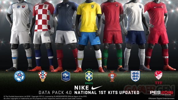 PES 2018 Data Pack 4 0 25 04 2018 National 1st Kits Nike