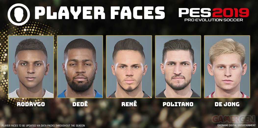 PES 2019 : aperçu des nouveaux visages de joueurs de Ligue ...