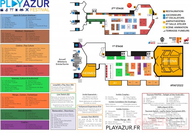 Play Azur Festival 2022 plan