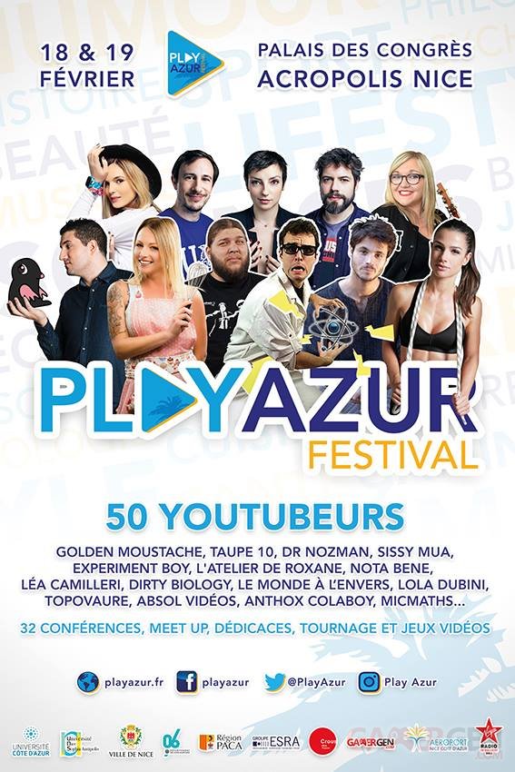 PlayAzur Festival affiche 2017