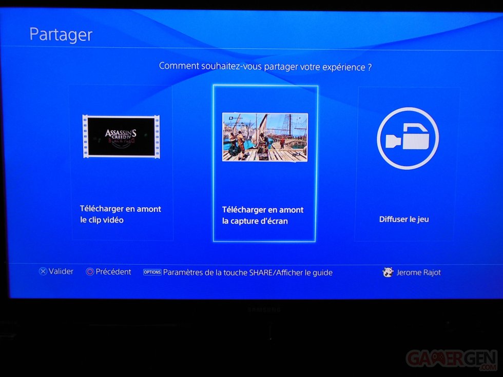 PlayStation 4 tuto tutoriel fonction share partage 06