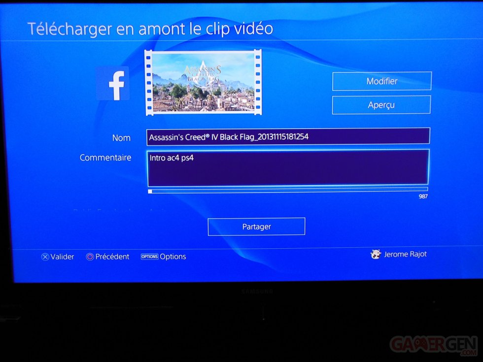 PlayStation 4 tuto tutoriel fonction share partage 09