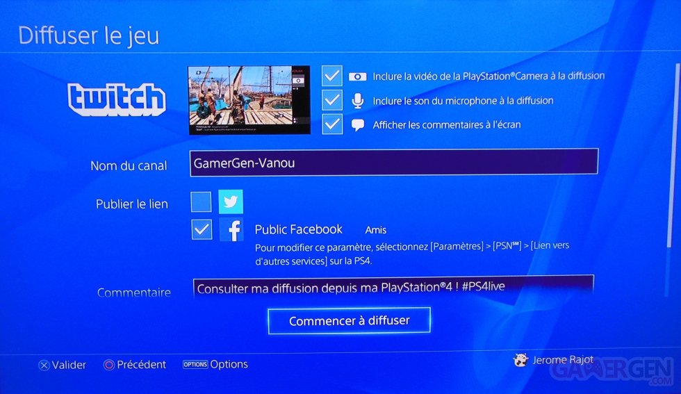 PlayStation 4 tuto tutoriel fonction share partage 16