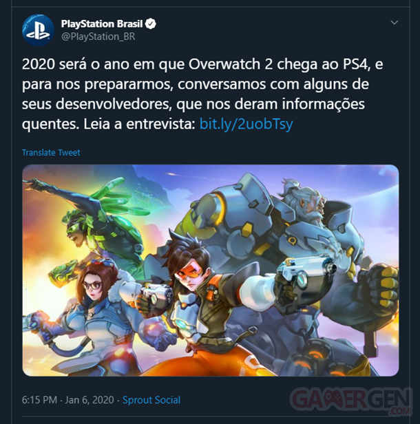 PlayStation Brasil Overwatch 2