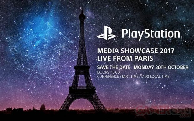PlayStation Media Showcase 2017 Paris Games Week PGW conférence