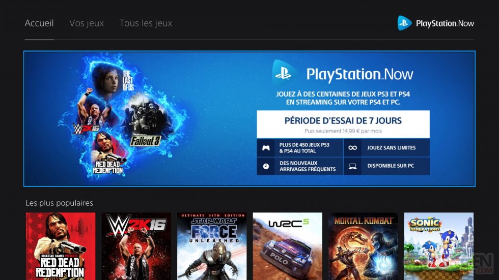 PlayStation Now PS+ Jeux menu catalogue images (1)