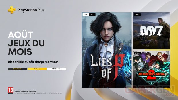 PlayStation Plus août 2025