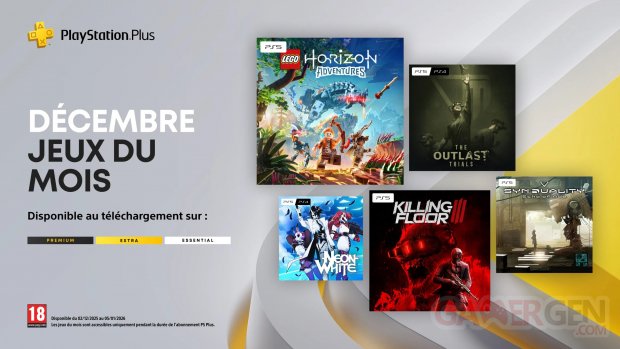 PlayStation Plus décembre 2025