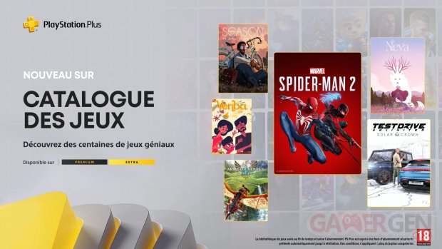 PlayStation Plus Extra Premium février 2026