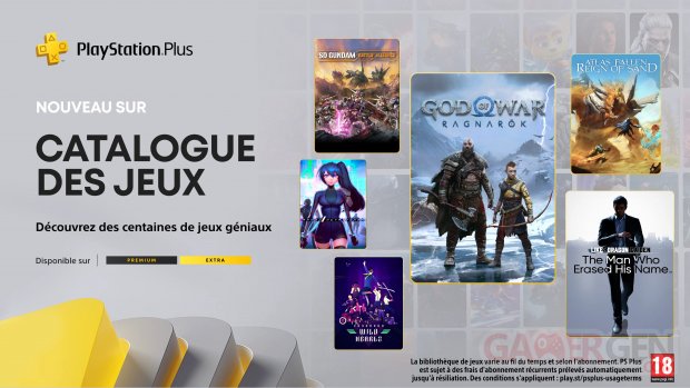 PlayStation Plus Extra Premium janvier 2025