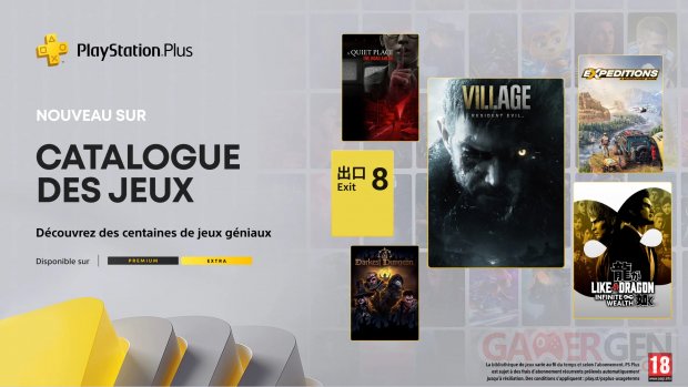 PlayStation Plus Extra Premium janvier 2026
