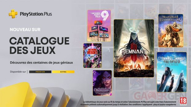 PlayStation Plus Extra Premium juillet 2024