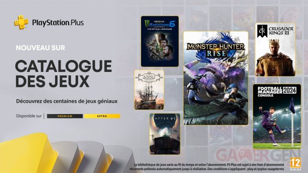 PlayStation Plus Extra Premium juin 2024