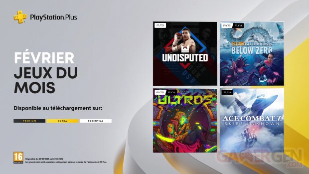 PlayStation Plus f&eacute;vrier 2026