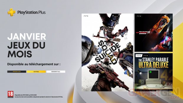 PlayStation Plus janvier 2025