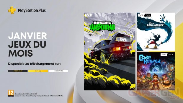 PlayStation Plus janvier 2026