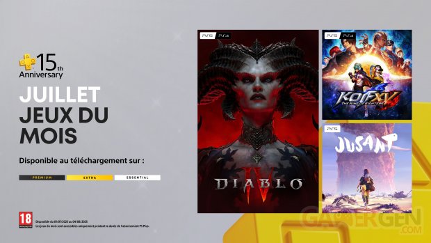 PlayStation Plus juillet 2025