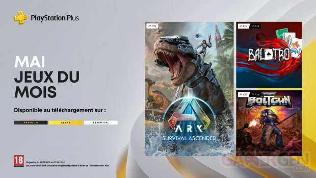 PlayStation Plus mai 2025