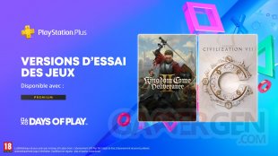 PlayStation Plus Premium versions essai mai 2025 Days of Play