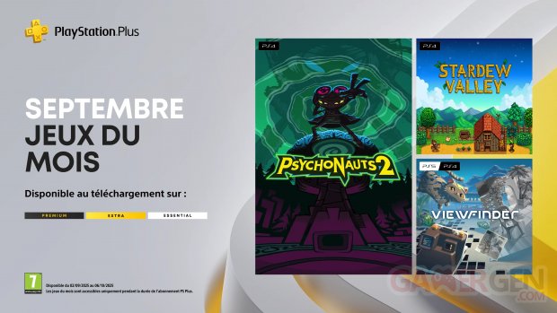 PlayStation Plus septembre 2025