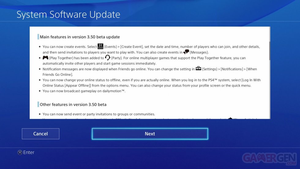 PlayStation PS4 firmware 3 (1)